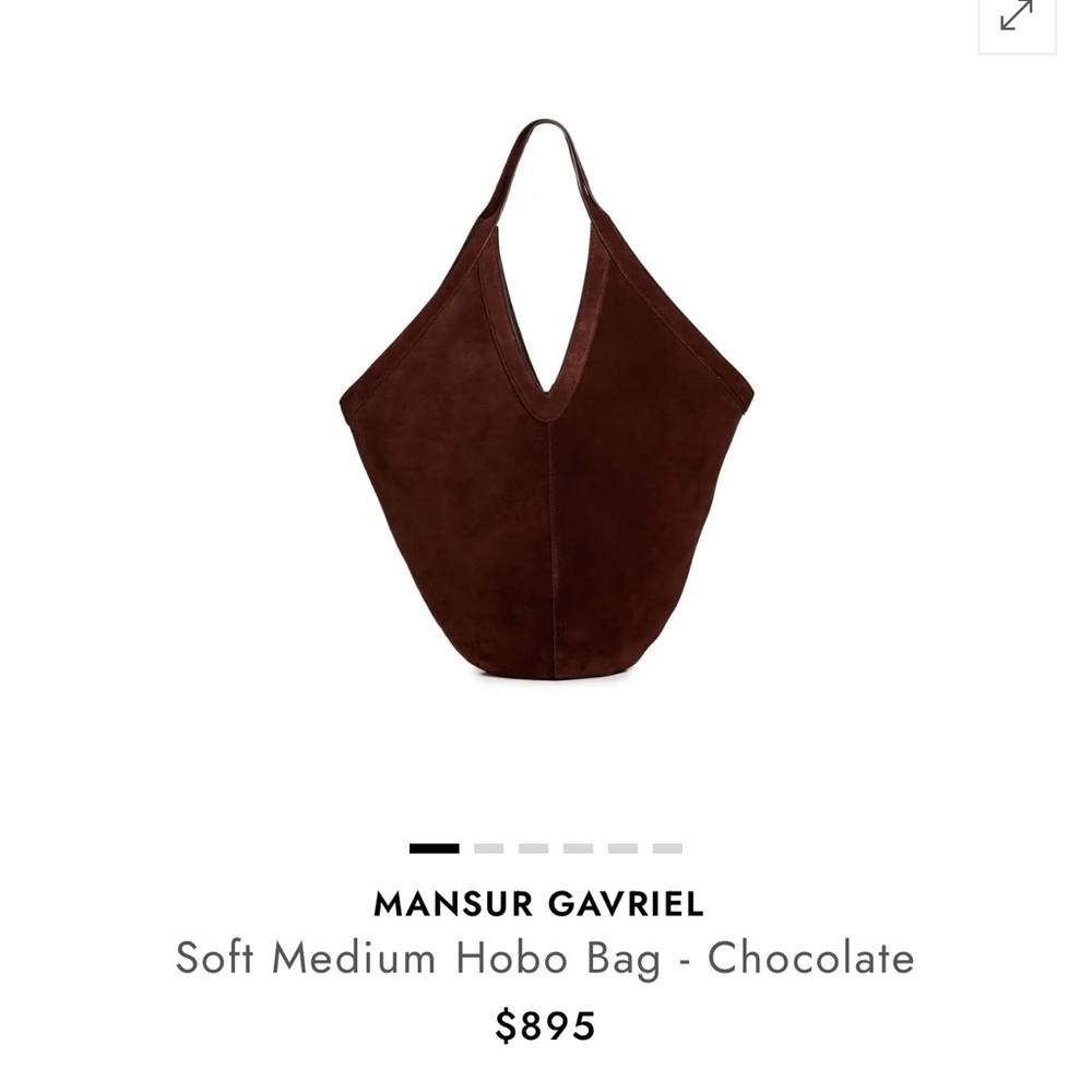 Mansur Gavriel Rich Brown Hobo Bag